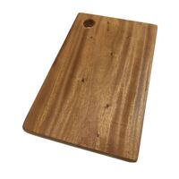 Hard Wood Hygienic Cutting Wooden Chopping Board Natural Kitchen 30 x 19 x 2cm