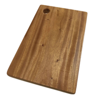 Hard Wood Hygienic Cutting Wooden Chopping Board Natural Kitchen 44.5 x 30 x 2cm