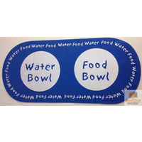 DOG MAT Food Water Foam Feeding Placemat Cat Pet Puppy Cushion Blue 63x29cm