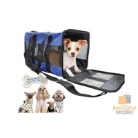 DELUXE PET CARRIER Portable Dog Cat Travel Bag Kennel Cage Folding Tote Bag