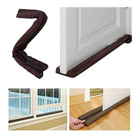 DUAL DRAFT STOPPER Double Sided Snake Wind Air Door Guard Cover Weather Seal