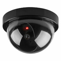 DUMMY SECURITY CAMERA Fake Dome Surveillance Flashing LED Wireless Imitation