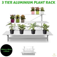 3 Tier ALUMINIUM PLANT RACK Pot Stand Home Garden Patio Balcony FS3