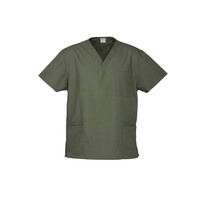 Unisex Classic SCRUBS TOP Medical Nursing Vet Uniform Shirt H10612