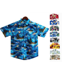 Mens Oahu Hawaiian Party Shirt Button Hippie Tops Short Sleeve Beach Holiday