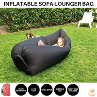 Fast Inflatable Sofa Lounger Air Bag Chair Camping Laybag Sleeping Beach Bed