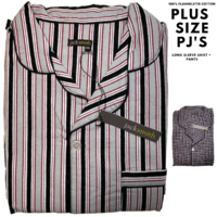 Men's FLANNELETTE PYJAMAS Large Big King PLUS Sleepwear 100% Cotton Winter PJ