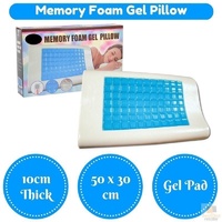 MEMORY FOAM GEL PILLOW High Density Cool Top with Cover Neck Support Contour