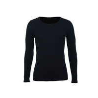 Mens 100% Pure Merino Wool Thermal Long Sleeve Top T Shirt Underwear Thermals