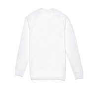 Thermo Fleece Mens Thermal Long Sleeve Top Baselayer Cotton Blend Shirt - White