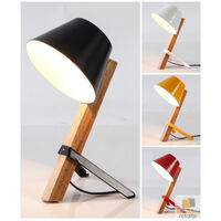 Modern TABLE LAMP Wooden Rustic Retro Designer Vintage Industrial Light