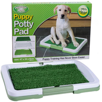 POTTY PATCH Dog Pet Training Grass Pad Portable Loo Toilet Mat Indoor Loo