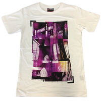 100% Cotton T-Shirt with Print Design Slim Fit Basic Tee Top XS-XXL