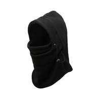 Thermal Fleece Balaclava Face Mask Beanie Hat Ski Snowboard Motorbike - Black