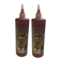 2x 450ml Bottle Vampire FAKE BLOOD Zombie Halloween Red Make Up Gel Cream Horror