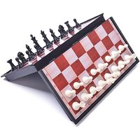 Magnetic Travel Chess Game Set with 18x18cm Folding Board Game Party Chessboard