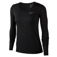 Nike Womens Infinite Top Long Sleeve Round Neck - Black