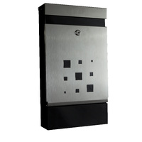 Sandleford Caddy Stainless Steel Lockable Letter Box Mailbox - Wall Mounted