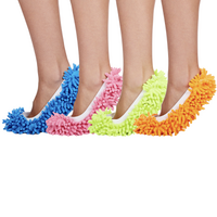 2 Pairs Foot Mop Cleaner Lazy Floor Dusting Shoe Slipper Cover Polishing Clean