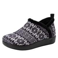 Alegria Cozee Santa Fe Slippers Shoes Warm Cozy - Grey