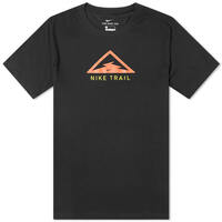 Nike Mens Trail Dri-Fit Tee Running T-Shirt - Black