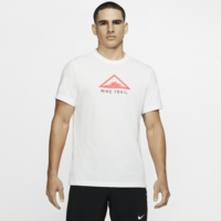 Nike Men's Dri-FIT Trail Tee Running T- Shirt - White