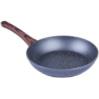 Clevinger 28cm Ceramic Marble Coat PFOA Free Non-Stick Frypan with Wooden Look Handle