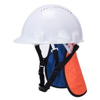 Portwest Cooling Crown with Neck Shade Lightweight Comfortable - Orange/Blue