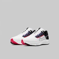 Nike Womens Air Zoom Pegasus 38 Running Sneakers - White/Metallic Silver-Black