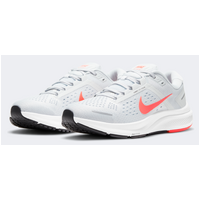 Nike Womens Air Zoom Structure 23 Running Shoe - Pure Platinum/Flash Crimson