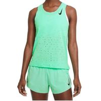 Nike Aeroswift Women's Running Slim Fit Singlet Gym Out-Fit - Green Glow /Black