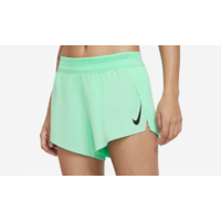 Nike AeroSwift Womens Running Shorts - Green Glow/Black