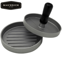 MAVERICK by Davis & Waddell Single Aluminium Burger Press Hamburger BBQ - Grey 