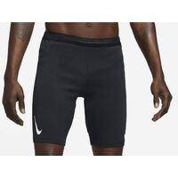 Nike Mens 8.5" inseam AeroSwift 1/2-Length Dri-FIT Running  Short Tights - Black