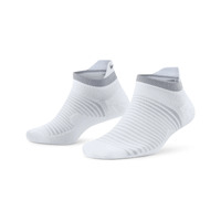 Nike Unisex Spark Lightweight Ankle Socks Gym Sports - White (Mens US 10-11.5)