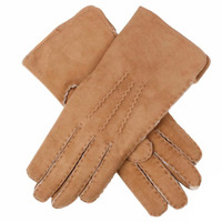 DENTS Ladies Womens Hand Sewn Real Lambskin Premium Gloves 7-1065 Hannah - Camel