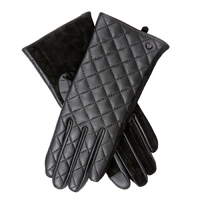 Dents Womens Ladies Jen Outdoor Winter Warm Touch Screen Quilted Leather Gloves