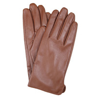Dents Womens Classic Leather Gloves Winter Warm Soft Smooth Grain - Cognac