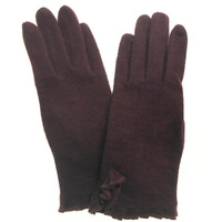 DENTS Ladies Soft Warm Unlined Acrylic Gloves Gloves Warm Winter - Claret
