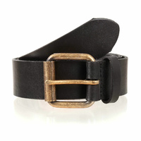 Dents Premium Quality Leather Belt Full Grain Classic Genuine - Black - X-Large (40""-42"")