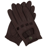 DENTS Womens Kangaroo Leather Driving Gloves Unlined w/ Gift Box Ladies - Brown