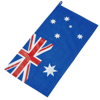 Maverick Australian Flag Denim Tea Towel Kitchen Bar Cloth Dish Cleaning Cotton