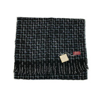 DENTS Windowpane Checked Weave Scarf Wool Blend Winter Warm
