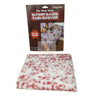 Bloody Gauze Table Cover Cloth Fake Blood Halloween Horror Zombie Party