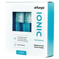 Dr. Tung's Ionic Toothbrush Replacement Brush Heads (Soft Bristles) -  2 Pack