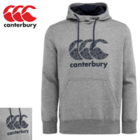 Canterbury Echo CCC Logo Hoodie Hoody Warm Pullover Fleece Jumper - Grey Static Marl