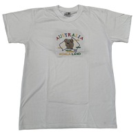 Adult Australia Koala Land T Shirt 100% Cotton Souvenir Tee Top - White
