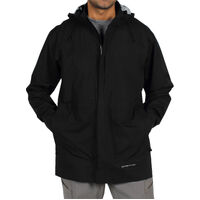 ExOfficio Mens Rain Logic Parka Jacket Coat 100% Waterproof - Black - M