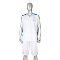 2pcs Set Peak Men's Florida Basketball Set Singlet + Shorts Sports Gym Jersey - White/Navy