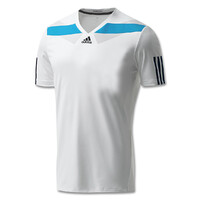 Adidas Kids BARR Tee Tennis Top White Climacool T-Shirt Training Sports Athletic
